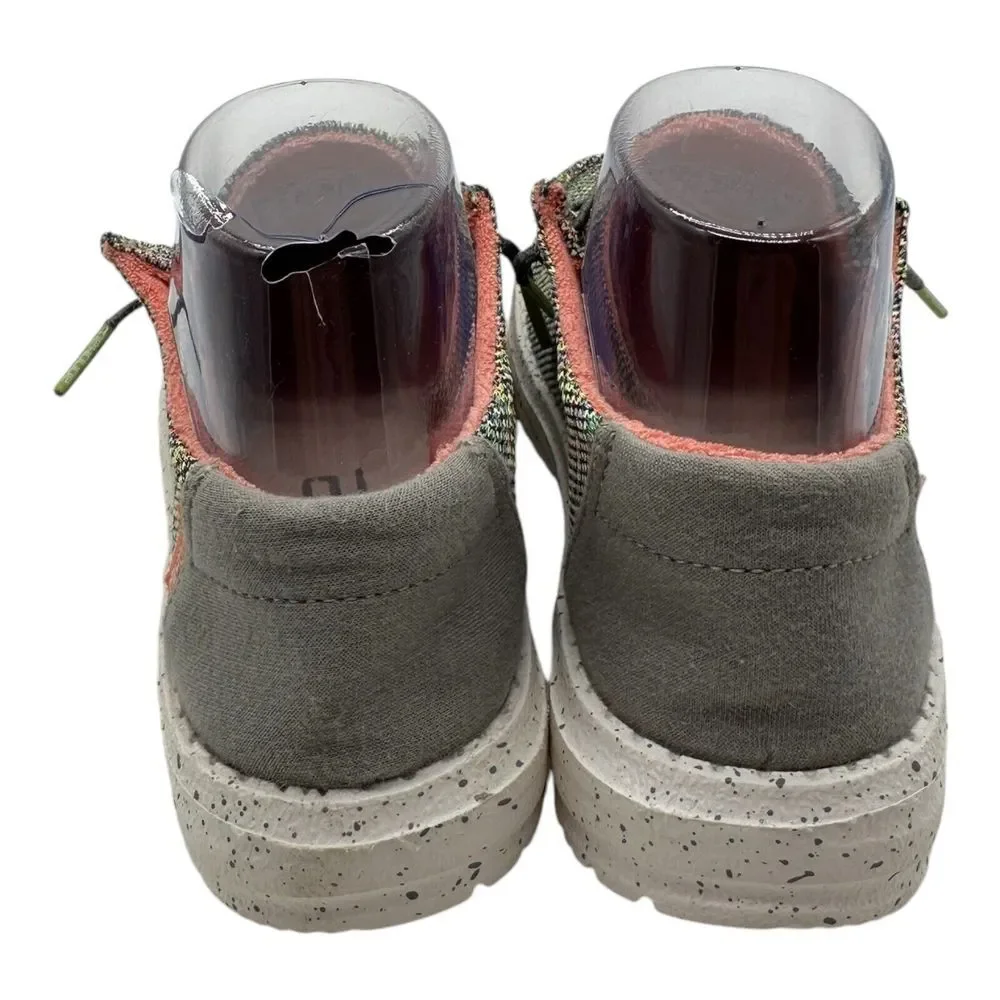 Hey Dude Wendy Sox Loafers Women's Size 5 Peacock Pink Lightweight Slip On Shoes